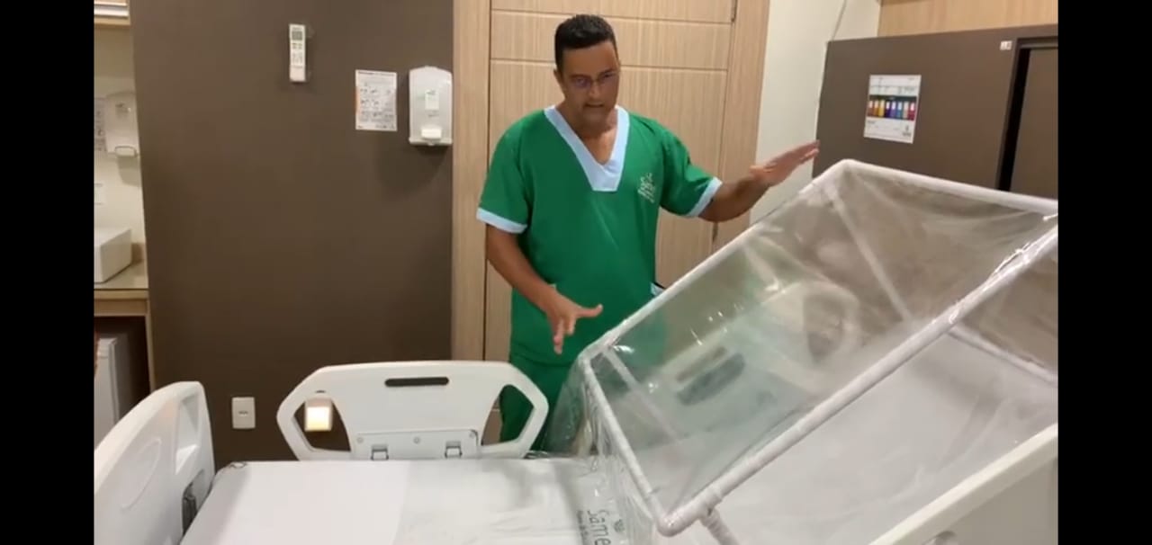 SAMEL lança estruturas de ‘box’ para facilitar a respiração de paciente e evitar contaminação- Covid-19
