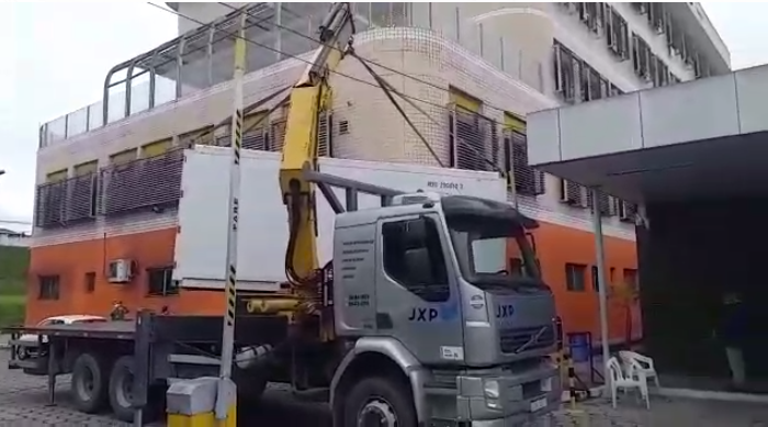 Novo Contêiner frigorífico é instalado no Hospital Platão Araújo