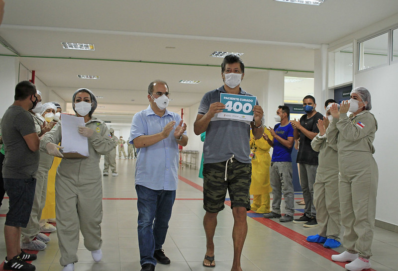 Hospital de campanha municipal ultrapassa 400 altas médicas em Manaus