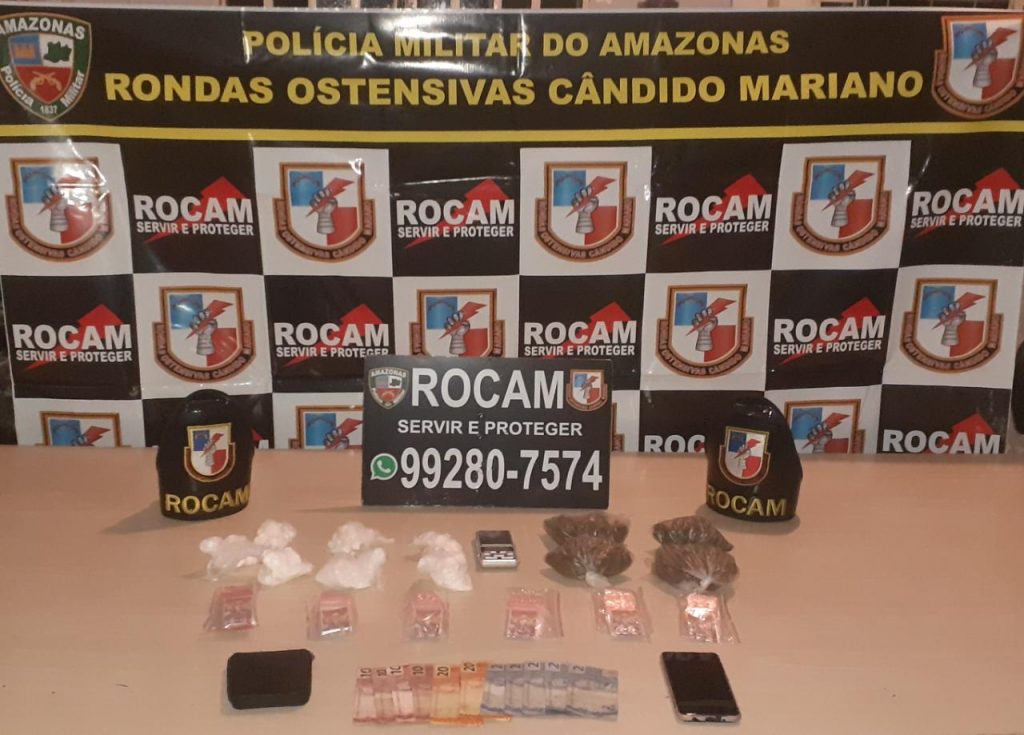 Trio do tráfico é preso pela Rocam em Manaus