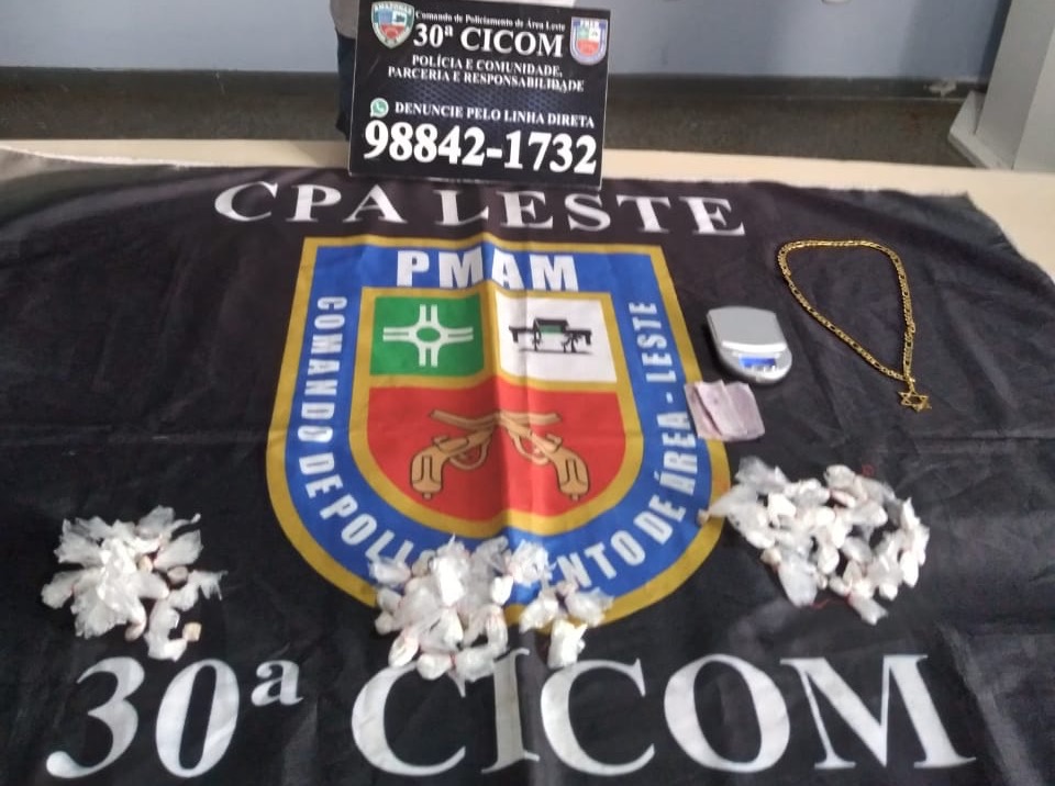 Polícia Militar prende infrator por trafico de drogas na Zona Leste de Manaus