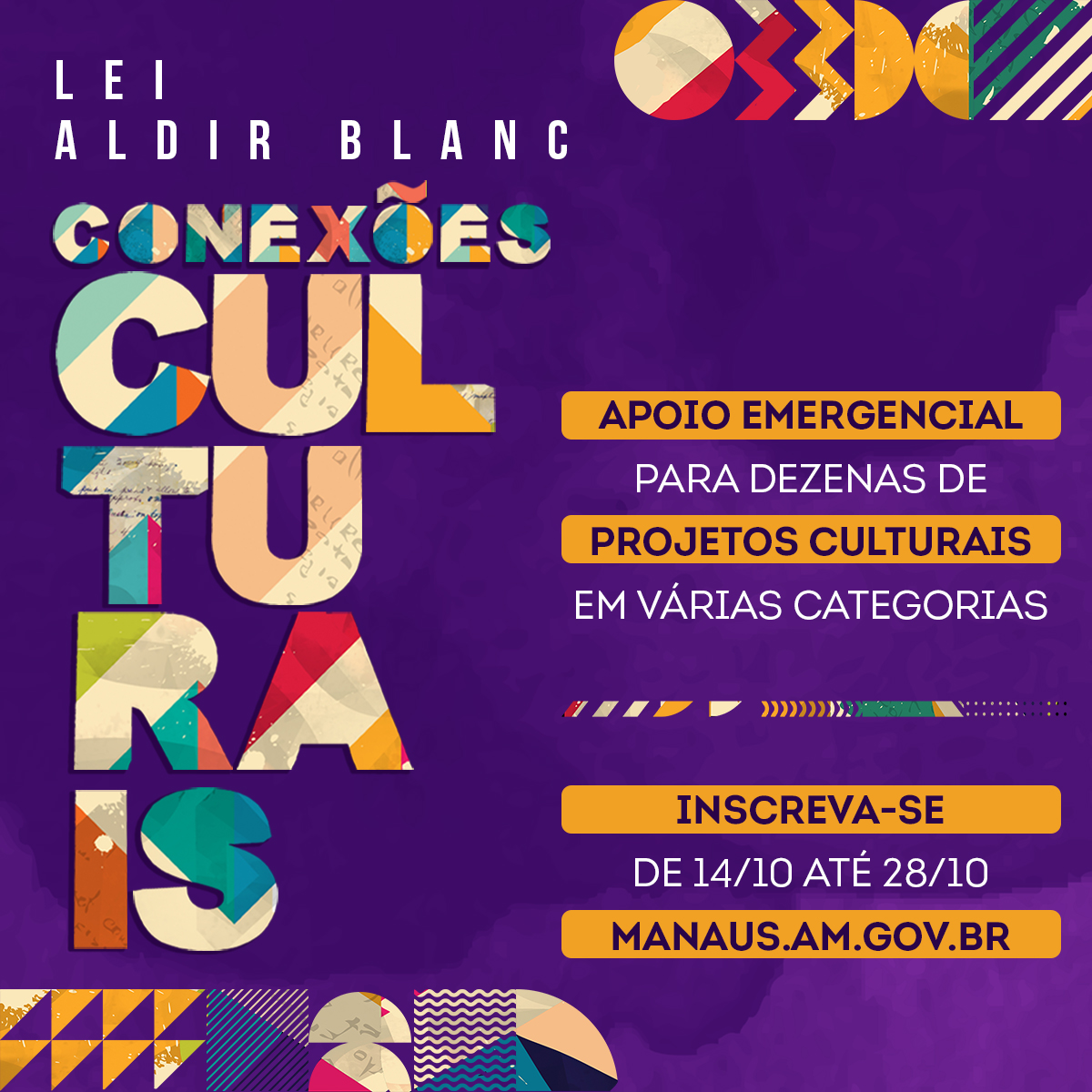 ESPECIAL PUBLICITÁRIO- Lei Aldir Blanc: Conexões Culturais 2020