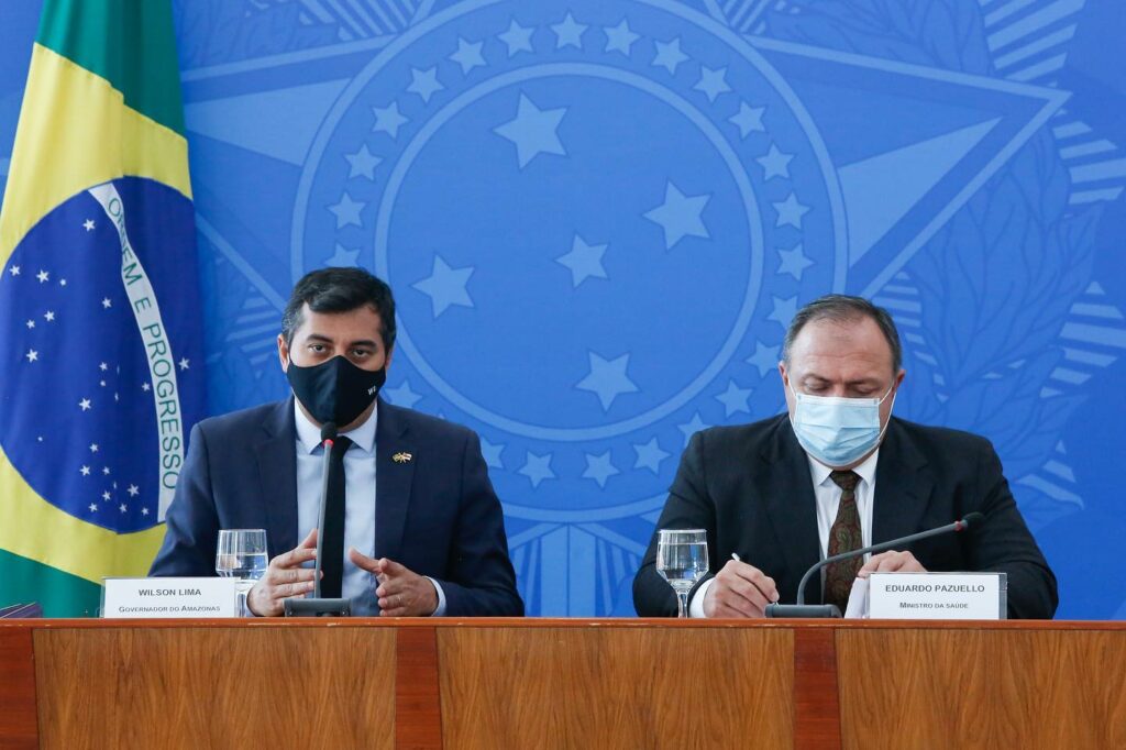 Em Brasília, Wilson Lima tem encontro reservado com o presidente Jair Bolsonaro e coletiva com Pazuello