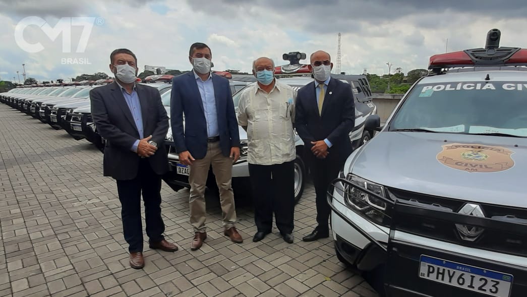 Governador Wilson Lima entrega viaturas, armamentos e equipamentos para a segurança pública