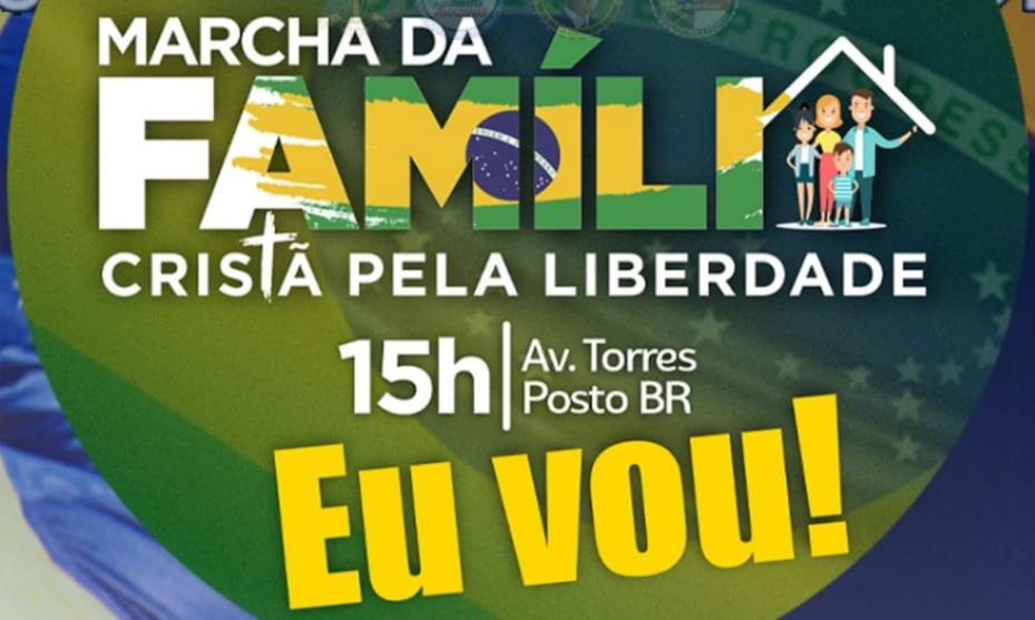 Marcha da Família Cristã terá concentração na Av. das Torres às 15h, deste sábado em Manaus