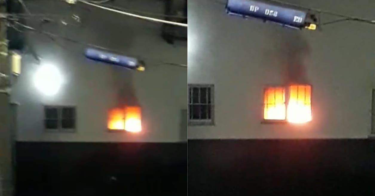 Comando Vermelho toca fogo em UBS no bairro Nova Esperança; veja vídeo