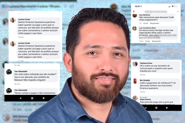 Acusado de ser caloteiro, Secretário Emerson Quaresma, usa militância e sites fakes para atacar o Portal CM7