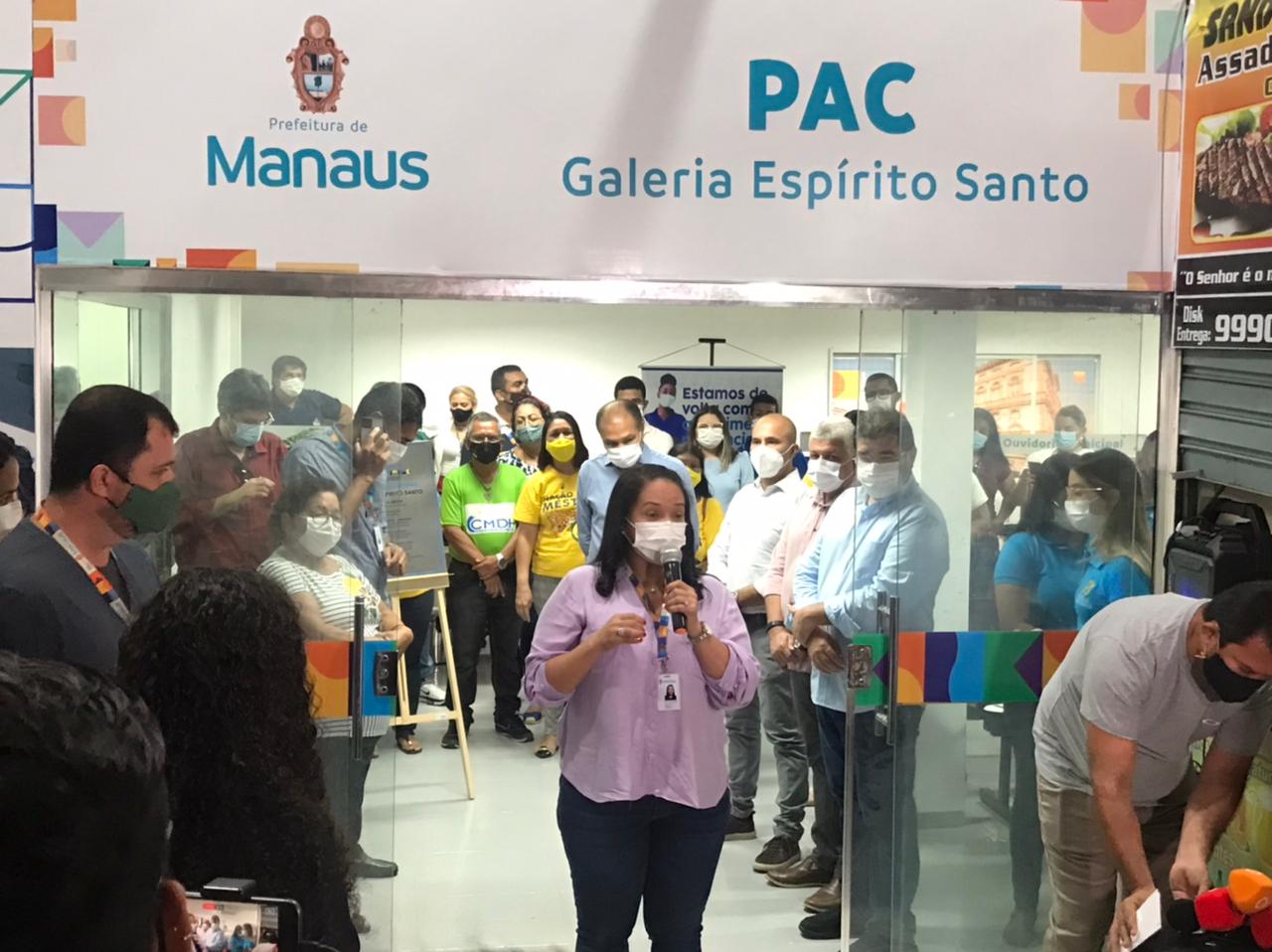 PAC da galeria Espírito Santo é entregue revitalizado a população Manauara