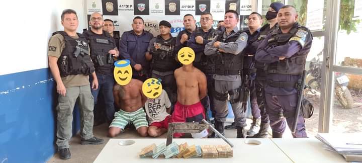 ‘Empresários do crime’ são presos com mais de R$30 mil, fruto de roubo, no Amazonas