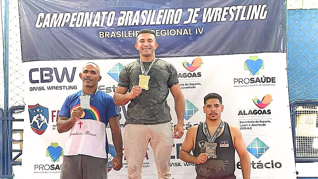 Amazonense Tasso Alves é campeão brasileiro regional de wrestling, em Maceió