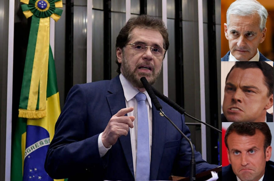 Plínio Valério denuncia hipocrisia de Macron, Leonardo DiCaprio e governo norueguês por silêncio sobre CPI das ONG's