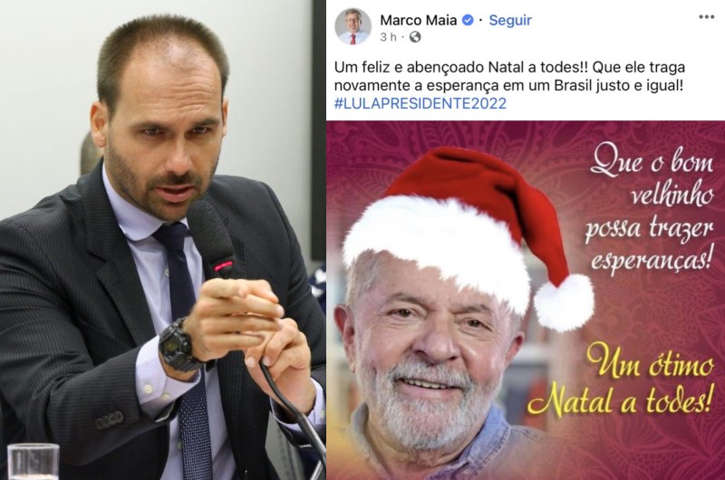 Eduardo Bolsonaro denuncia deputado por fazer propaganda eleitoral antecipada de Lula