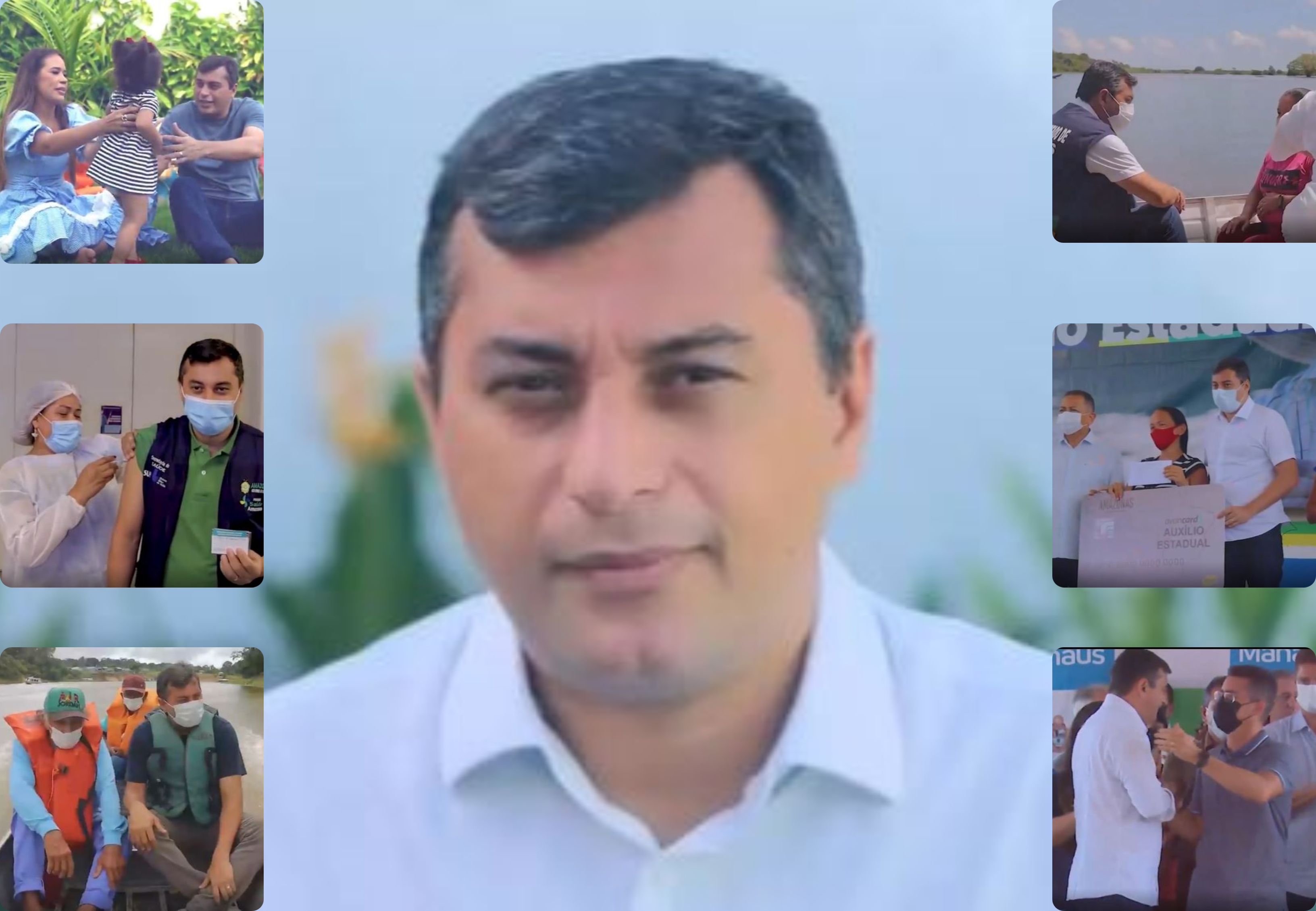 Em vídeo de Natal, Wilson pede desculpas por falhas, destaca Auxílio Estadual e diz que a velha política ‘sabota’ o Amazonas
