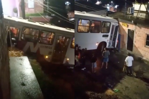 Vídeo mostra ônibus invadindo casa no bairro Cidade de Deus, em Manaus; veja