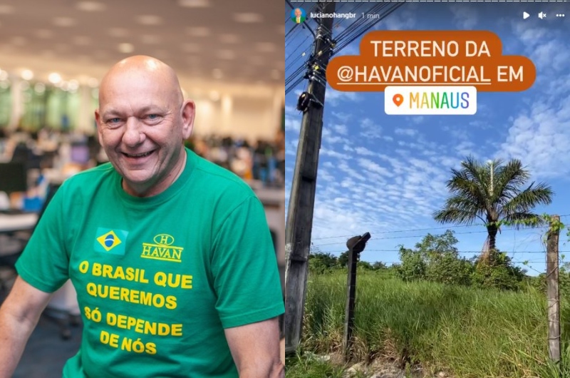 Luciano Hang está em Manaus e visita terreno da próxima loja da Havan na cidade