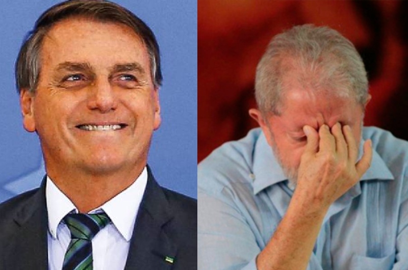 Pesquisa indica presidente Jair Bolsonaro em crescimento e Lula em queda