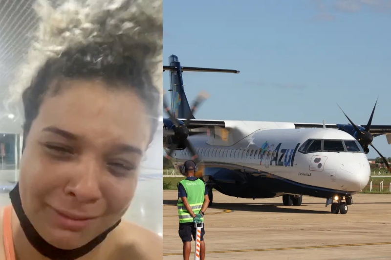 Mulher e família estão "acampados" há 12 dias no aeroporto de Manaus após Azul cancelar viagens