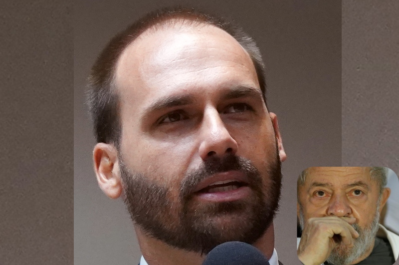 Eduardo Bolsonaro diz que destino de Lula é ir para o 'lixo da história'; veja vídeo