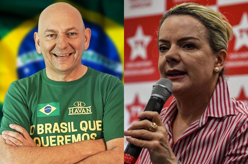 Presidente do PT terá que pagar R$ 35 mil para Luciano Hang após acusá-lo falsamente de sonegação