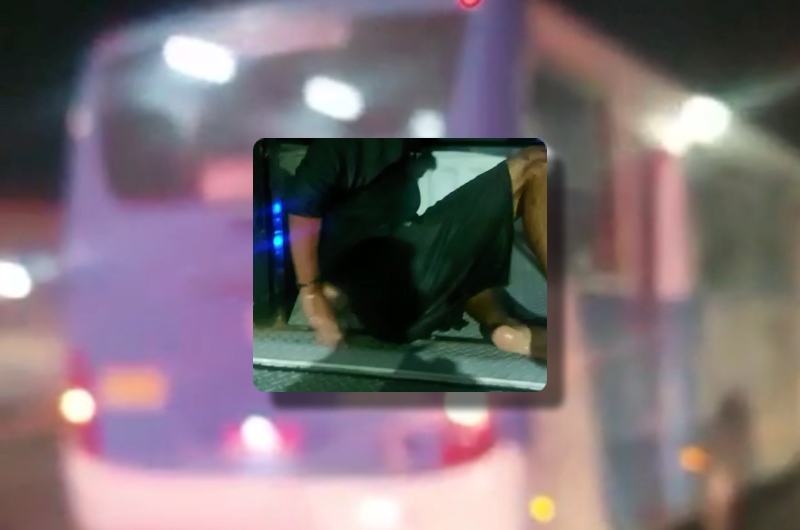 Em Manaus, assaltante de ônibus ‘pede arrego’ à polícia para não receber ‘carinho’ da população; veja vídeo