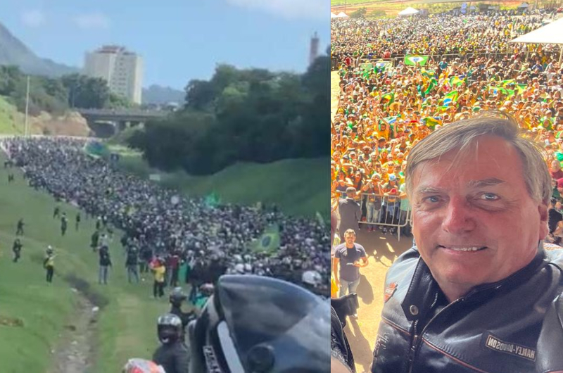 Em motociata, Bolsonaro diz que acordo entre WhatsApp e TSE 'é inaceitável, censura e não será cumprido'
